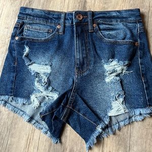 High Waisted Jean Shorts